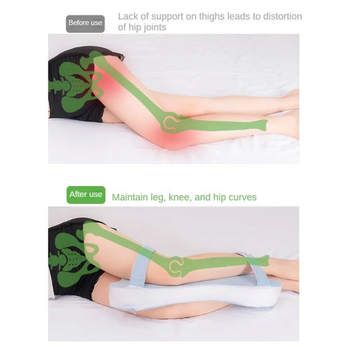 BowLift | Leg Memory Foam Pillow - Multi-Position Comfort Leg Pillow For Sleep, Support & Relief