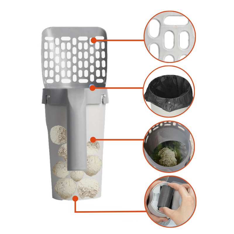Hygienic Cat Litter Box without Odors Bowlift