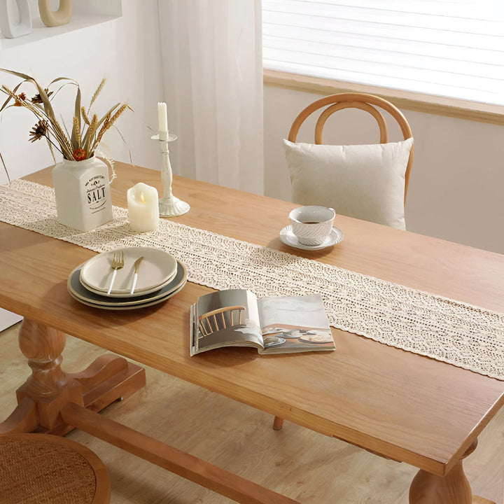 BowLift | Rustic Crochet Bloom Table Runner