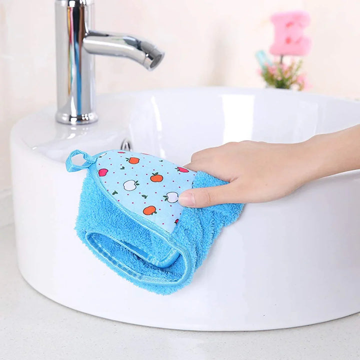 Hanging Kitchen Towel Small Soft Dish Towel Cloth for Kitchen Bathroom Use Bowlift