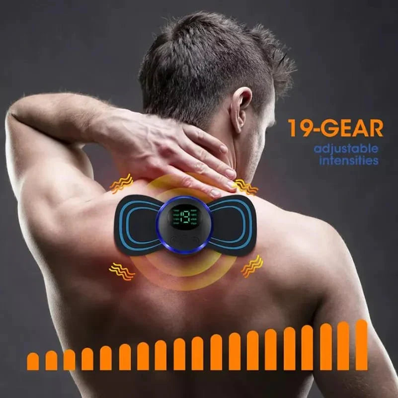 EMS Mini Body Massager Pulse Neck Pain Relief Bowlift