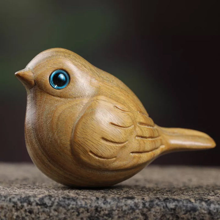 Handcrafted wooden carved bird Bowlift