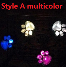 BowLift | Solar lamp in paw print design – LED garden lighting in multicolor for outdoor use