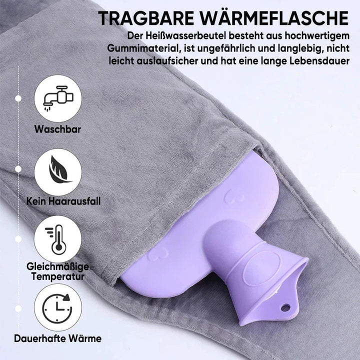 BowLift | WarmCush – Reusable Plush Hot Water Bottle with Hip Cushion