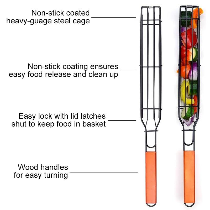 Reusable Kabob Grill Baskets | Bowlift