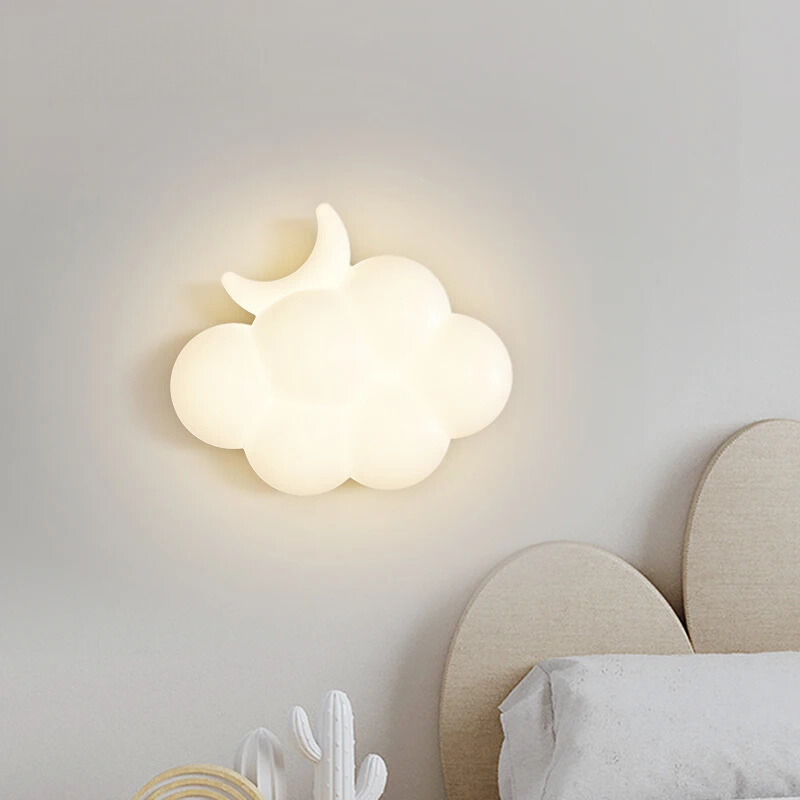 WhiteCloud Lamp – Stylish LED Wall Lighting for Children Bowlift