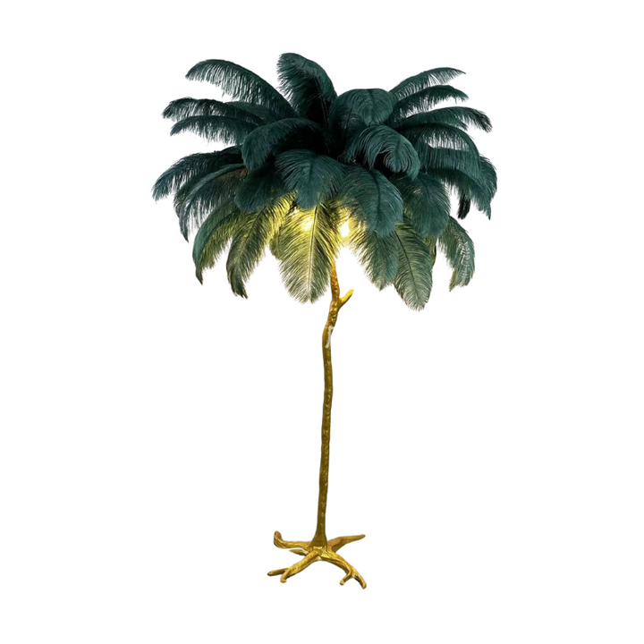 BowLift | LuxeOstral - Nordic Ostrich Feather Floor Lamp