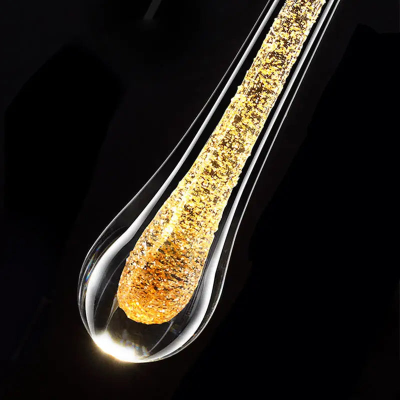 BowLift | GlimmerGlass | Modern Crystal Raindrop Light