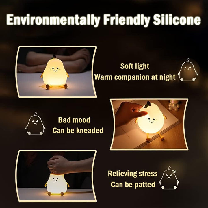 BowLift | Chic PearGlow Night Light with USB Charger and Warm White Light