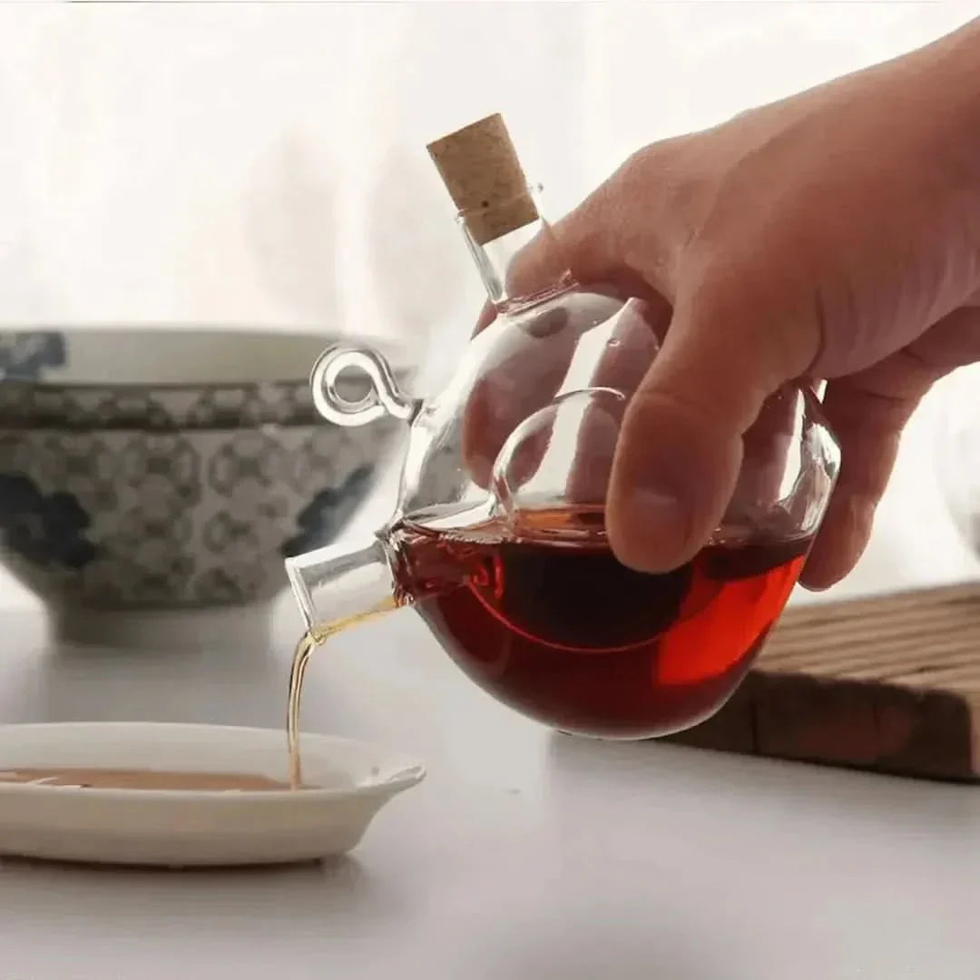 BowLift | Double Glass Oil & Vinegar Dispenser Bottle