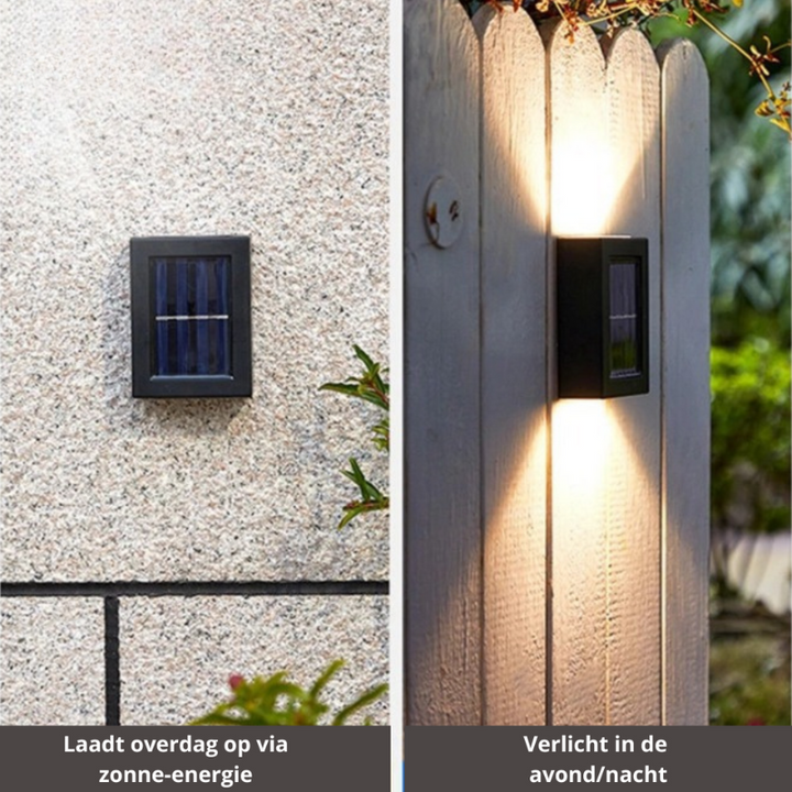 BowLift | LuxeSolar Elegant LED Wall Lamp | Sustainable solar energy with automatic operation