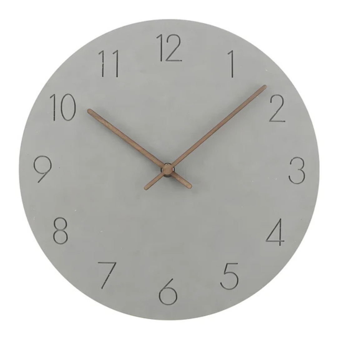 BowLift | Large Wall Clock Wood Modern | Minimalistic Wall Design