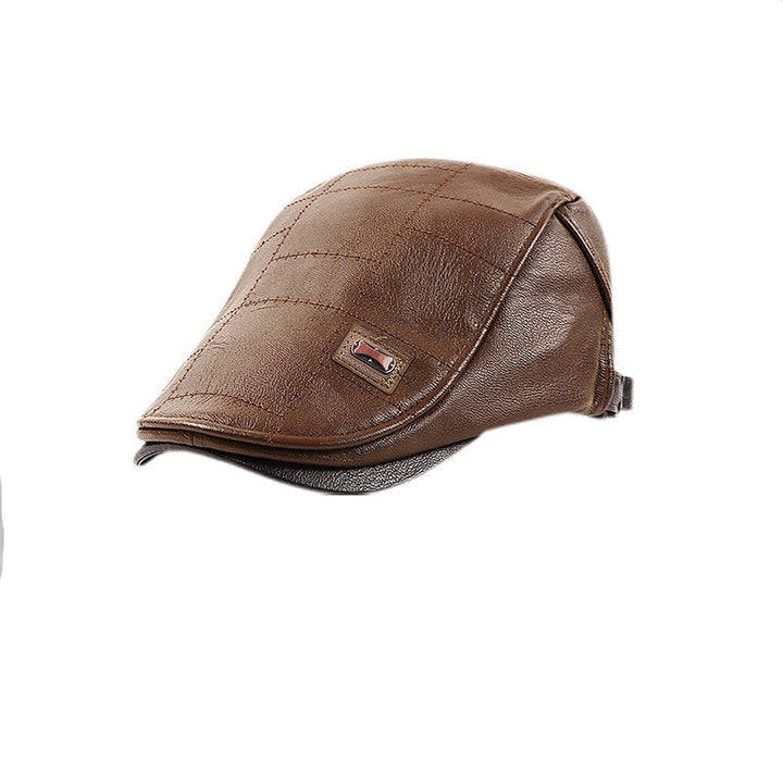 BowLift | ElderLux Plush Leather Beret | Cozy elegance for a warm winter experience