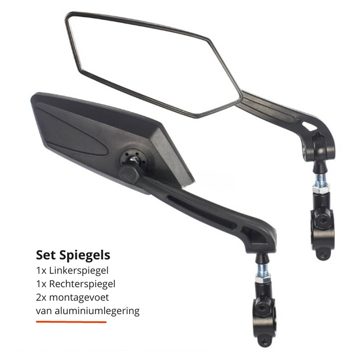 360° rearview mirror for bicycle with handlebar mount | Bowlift