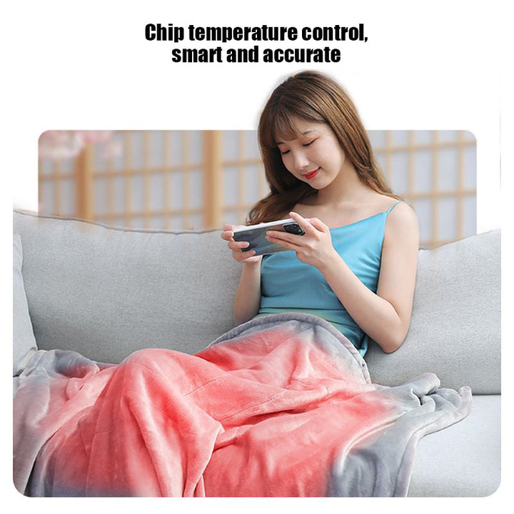 BowLift | Electrically heated flannel blanket with USB charging