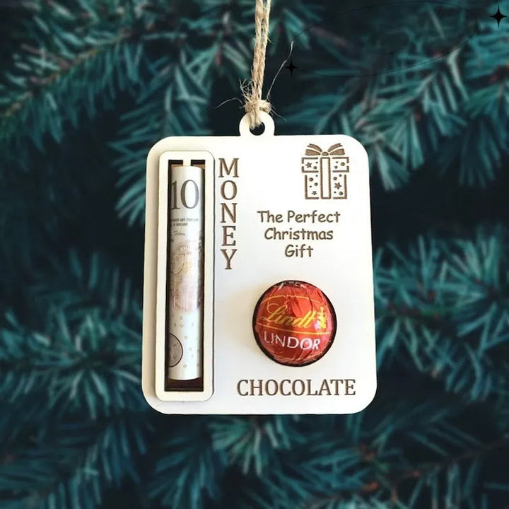 BowLift | Christmas Money Clip Decoration made of Wood