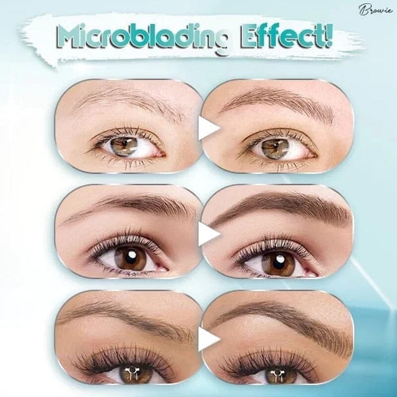 BowLift | 3D waterproof Microblading eyebrow pencil 4 fork tips tattoo pencil