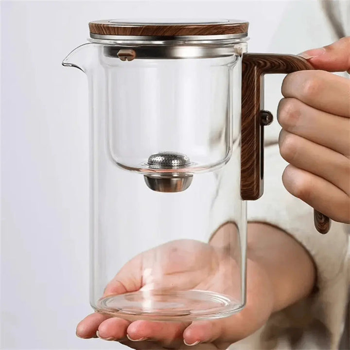 ClearBrew – Elegante Transparante Theepot voor Koffie & Thee Bowlift