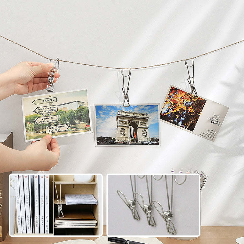Stainless Steel Laundry Clips Hook Clip Bowlift