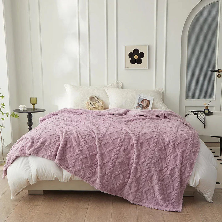Luxury Lambswool Blanket for Bedroom Bowlift