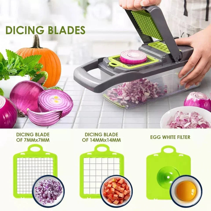 12 in 1 Vegetable Cutter Slicer Grater Chopper Bowlift