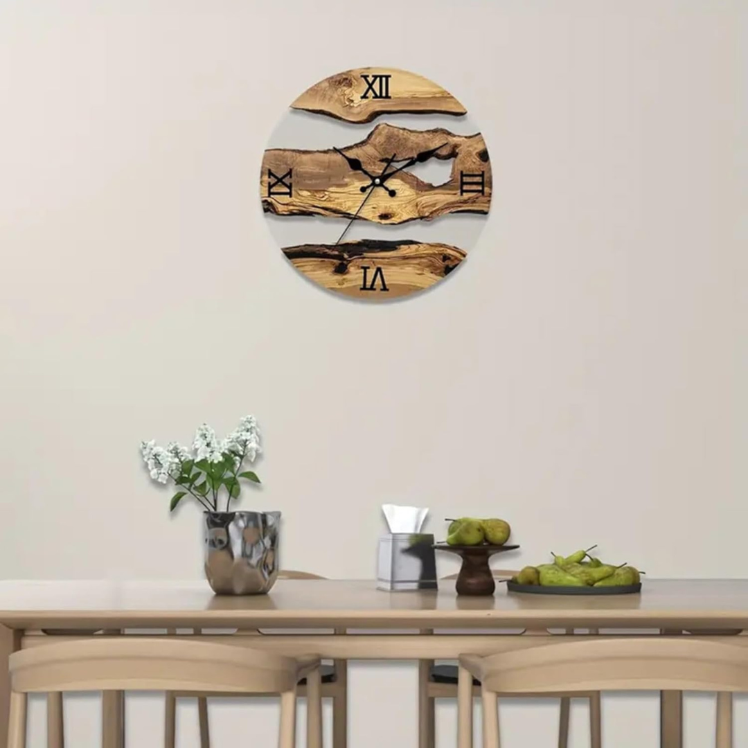 BowLift | Grane | Modern Black Wall Clock 30 cm made of Acrylic