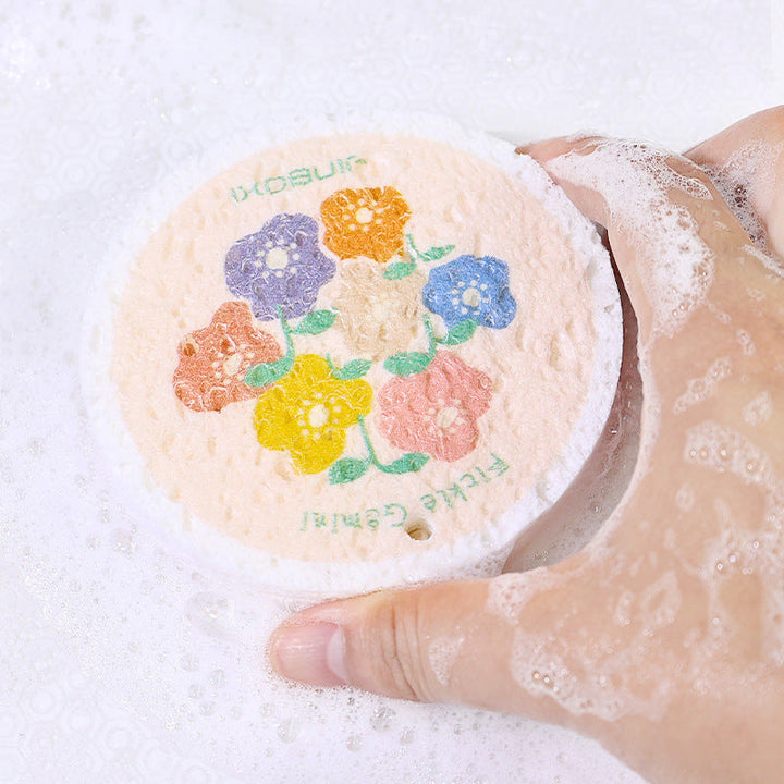 Kitchen Flower Print Wood Pulp Cotton Cloth | Bowlift