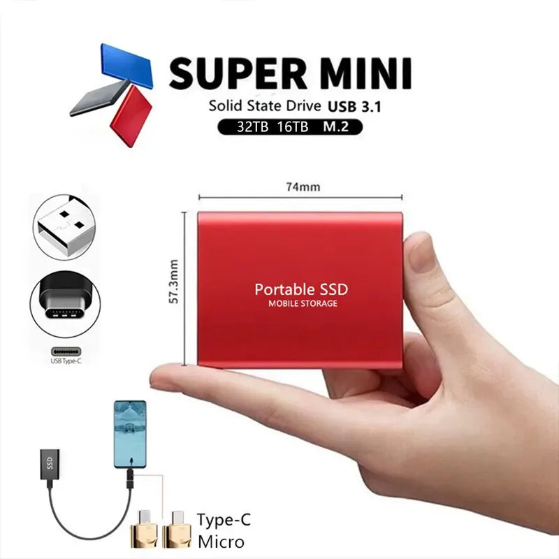 BowLift | Ssd External Hard Disk Hard Drive Ssd 1 2 4 8 12 16 32 64 TB External