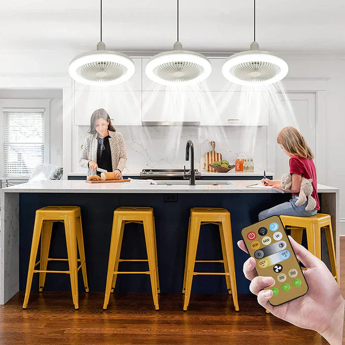 CoolLight Ceiling Fan - Stylish Fan with LED Lighting Bowlift