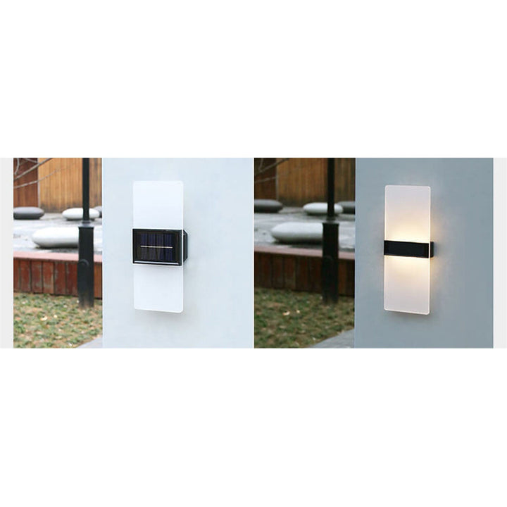 BowLift | LumaZen Solar LED Wall Lamp | Weatherproof | Solar Powered Outdoor Lighting | Garden & Patio Decor