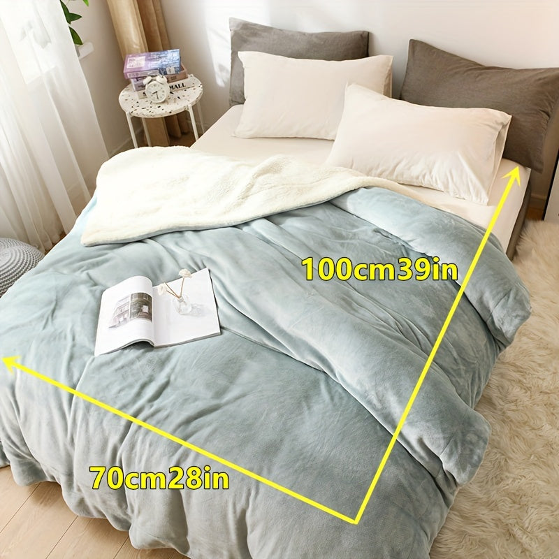 LuxeFlannel – Double-sided Sherpa Blanket for Ultimate Comfort Bowlift
