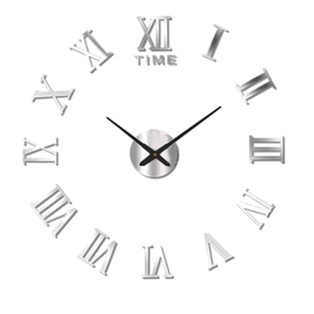 BowLift | ImperialHour Large Wall Clock Black with Roman Numerals