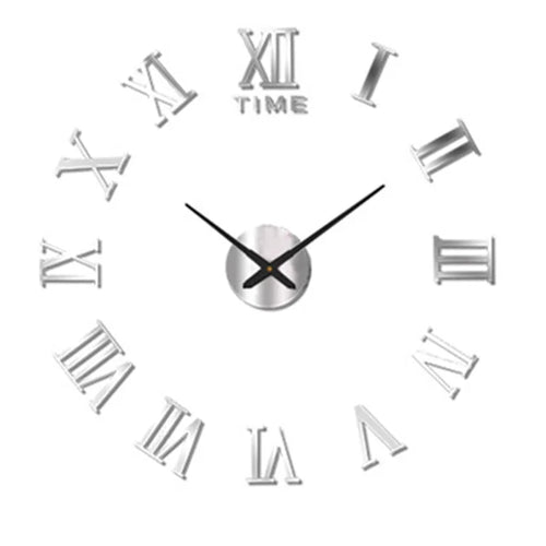 BowLift | ImperialHour Large Wall Clock Black with Roman Numerals
