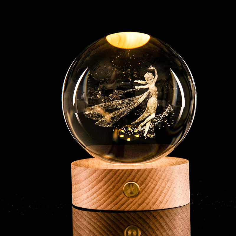 Galaxy Crystal Ball Lamp | Bowlift