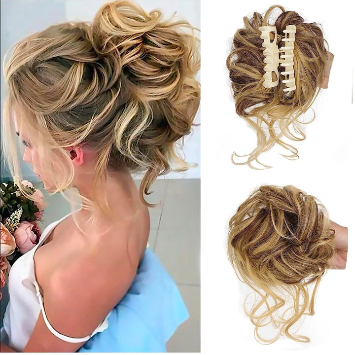 Curly Bun Hair Claw Clips Bowlift