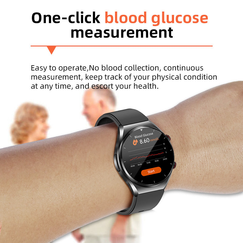 BowLift | One-Click Blood Sugar|Blood Glucose Blood Pressure ECG|ECG HRV Heart Rate Monitor Health Smart Watch
