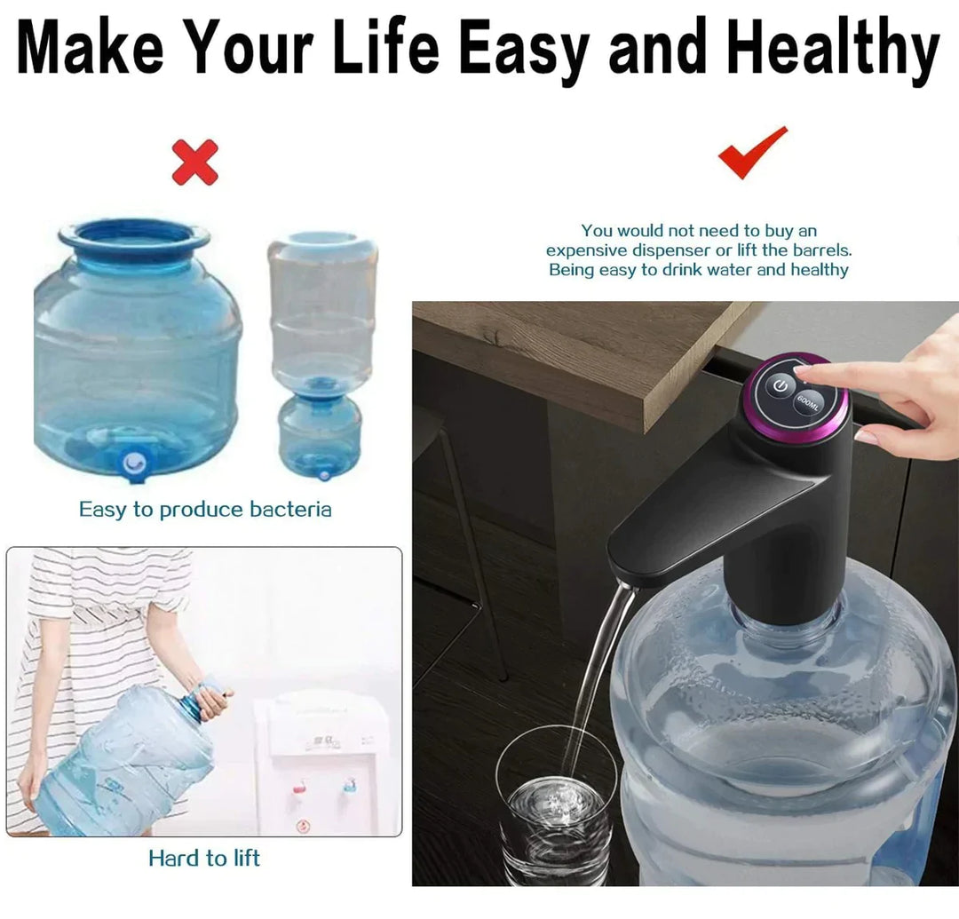Auto Portable USB Wireless Electric Water Pump Bottle Dispenser Bowlift