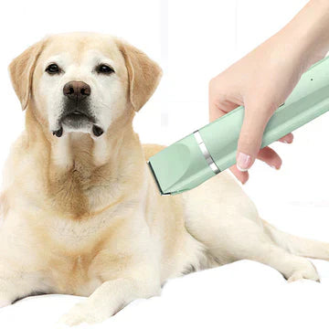 BowLift | Tierpflegegerät Groomilo 4-in-1 | Quiet & Rechargeable | For Fur & Nails | White-Green