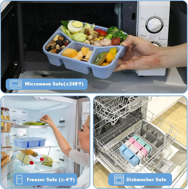 BowLift | 4-Pack Bento Snack Box – 4 Compartments