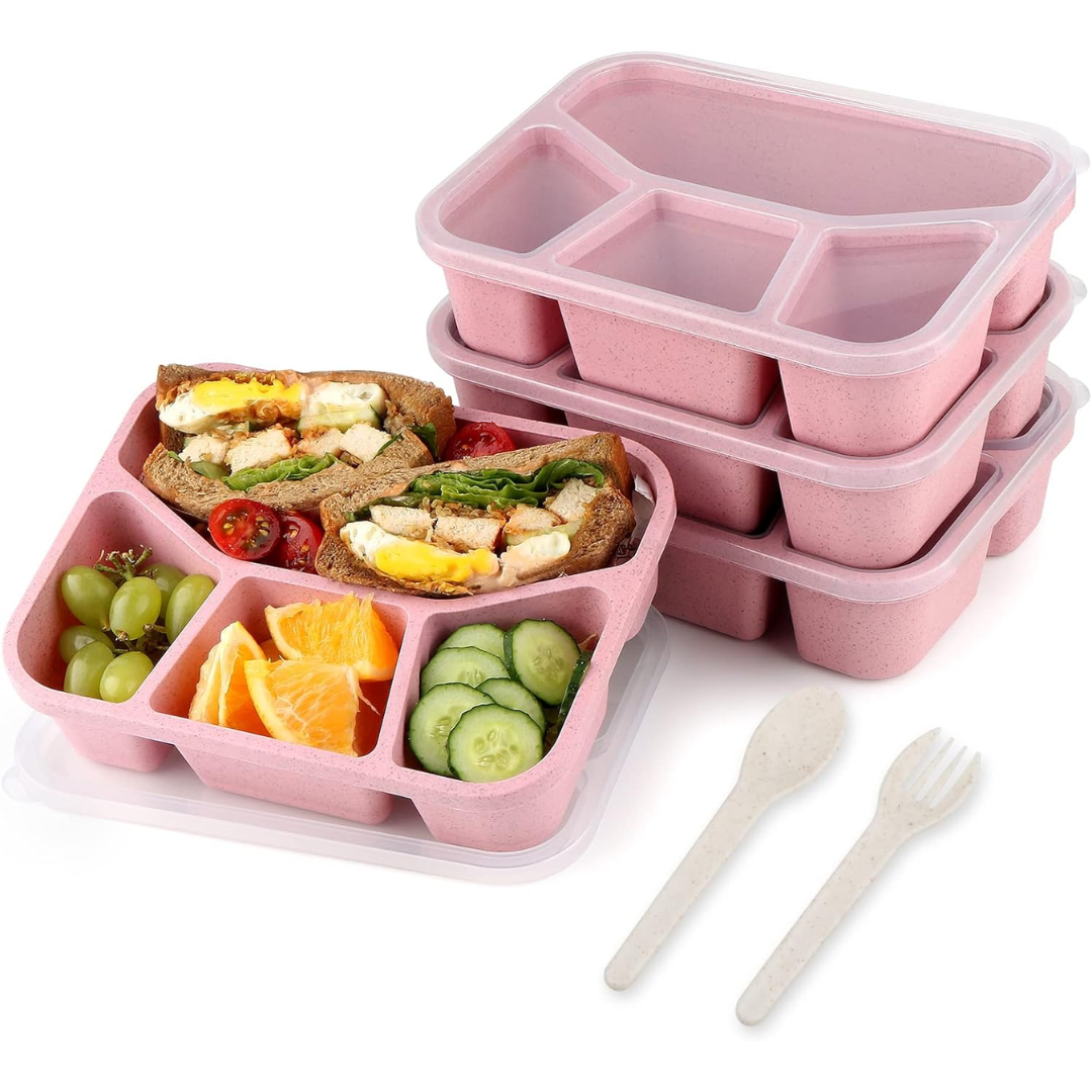 BowLift | 4-Pack Bento Snack Box – 4 Compartments