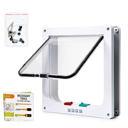 BowLift | SafeFold - Versatile Folding Door with 4-Way Cat Flap & Safety Lock