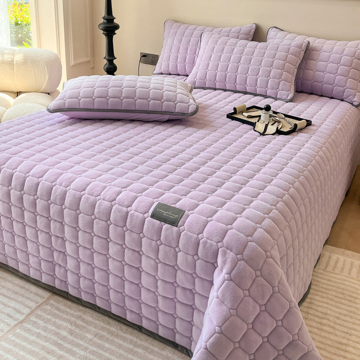 BowLift | Modern Soft Throw Blanket with Square Texture – Stylish Fluffy Bed & Sofa Cover
