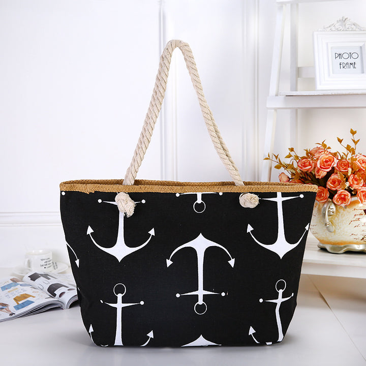 Beach bag with maritime anchor design Bowlift