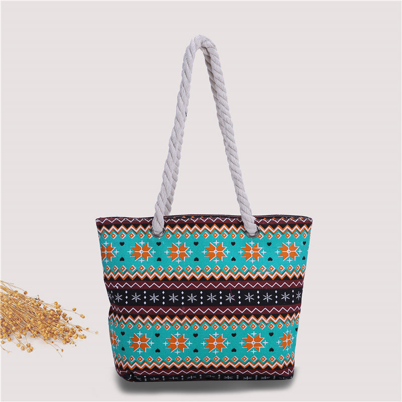 Fashionable beach bag made of sturdy cotton fabric Bowlift