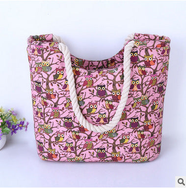 Beach bag with owl pattern Bowlift