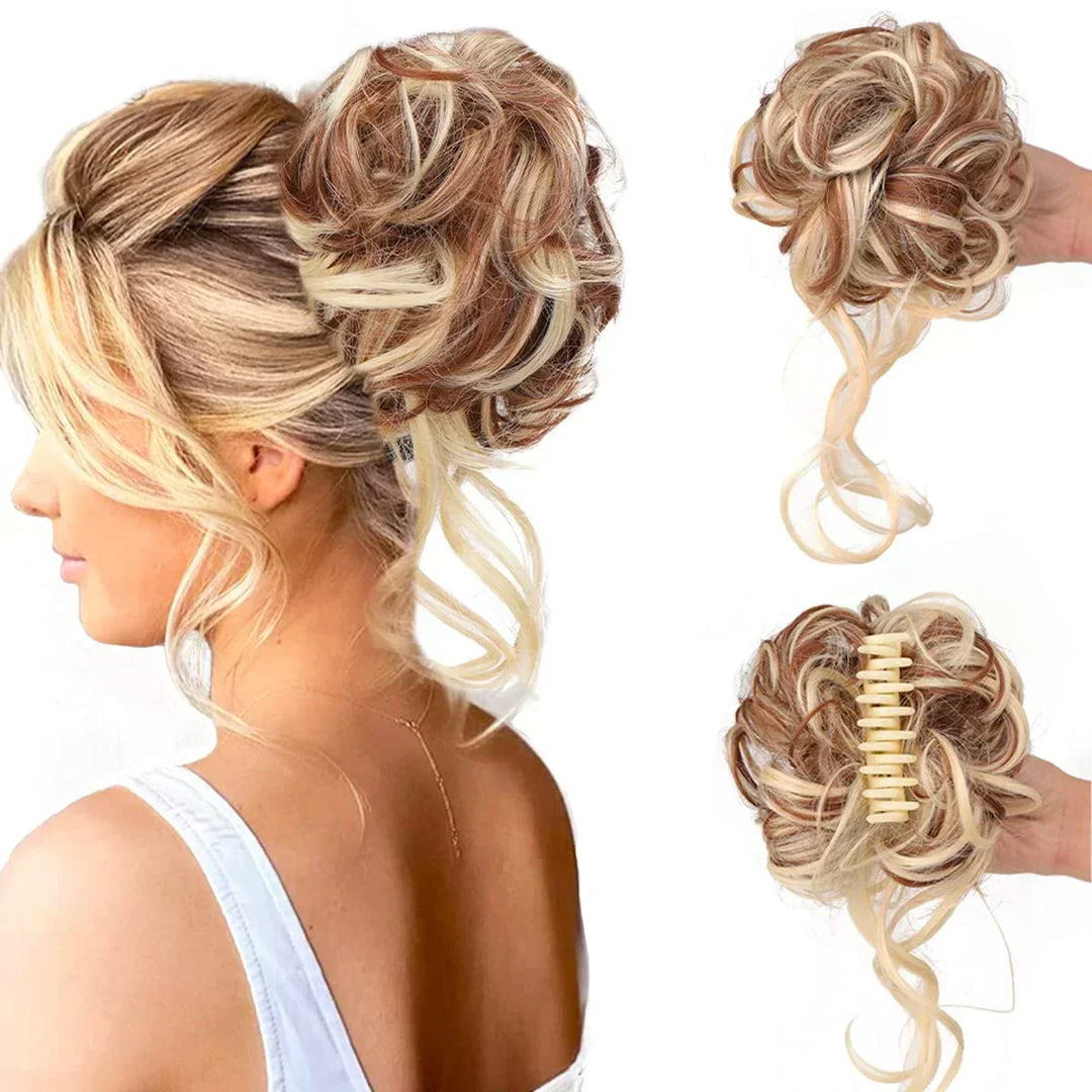 CurlyBun: Instant Curled Bun Hair Clip
