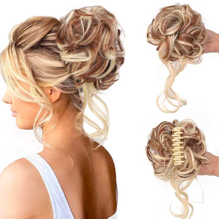 Curly Bun Hair Claw Clips Bowlift
