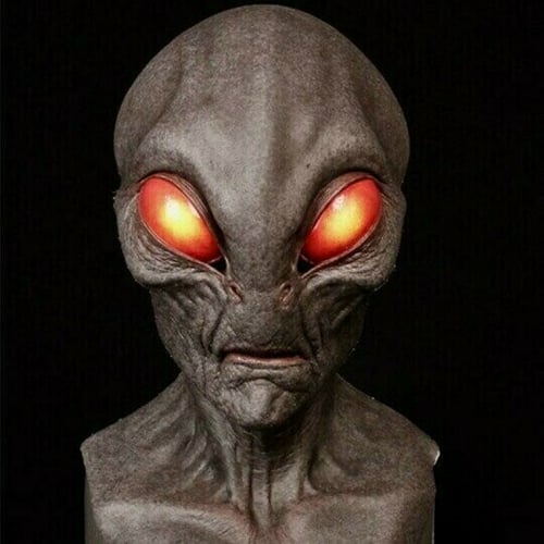 BowLift | Realistic Alien Mask – Latex and Silicone Halloween Mask for Cosplay and Parties