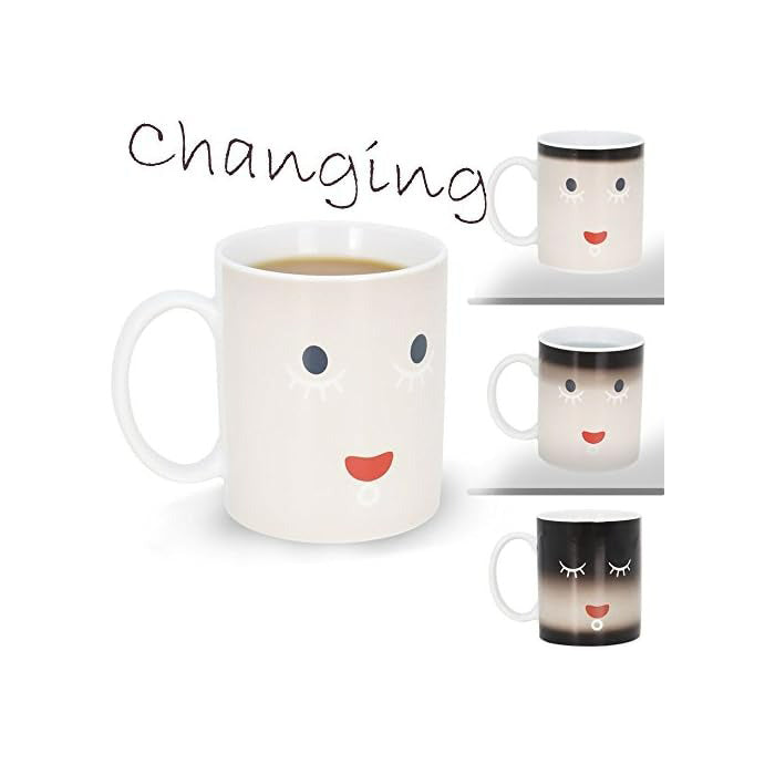 Morning Smiley Magic Heat Sensitive Color Changing Ceramic Coffee Mug | Bowlift