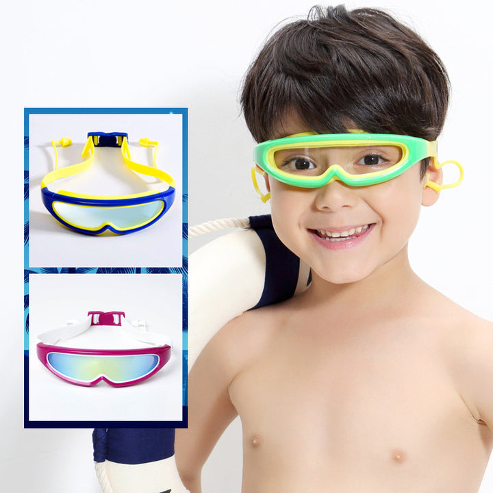 Sporty swimming goggles with adjustable wearing system Bowlift